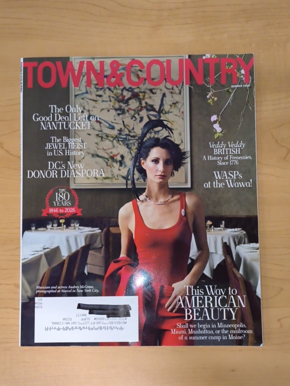 Town & Country Magazine Summer 2026 Audrey McGraw Cover 180th Anniversary